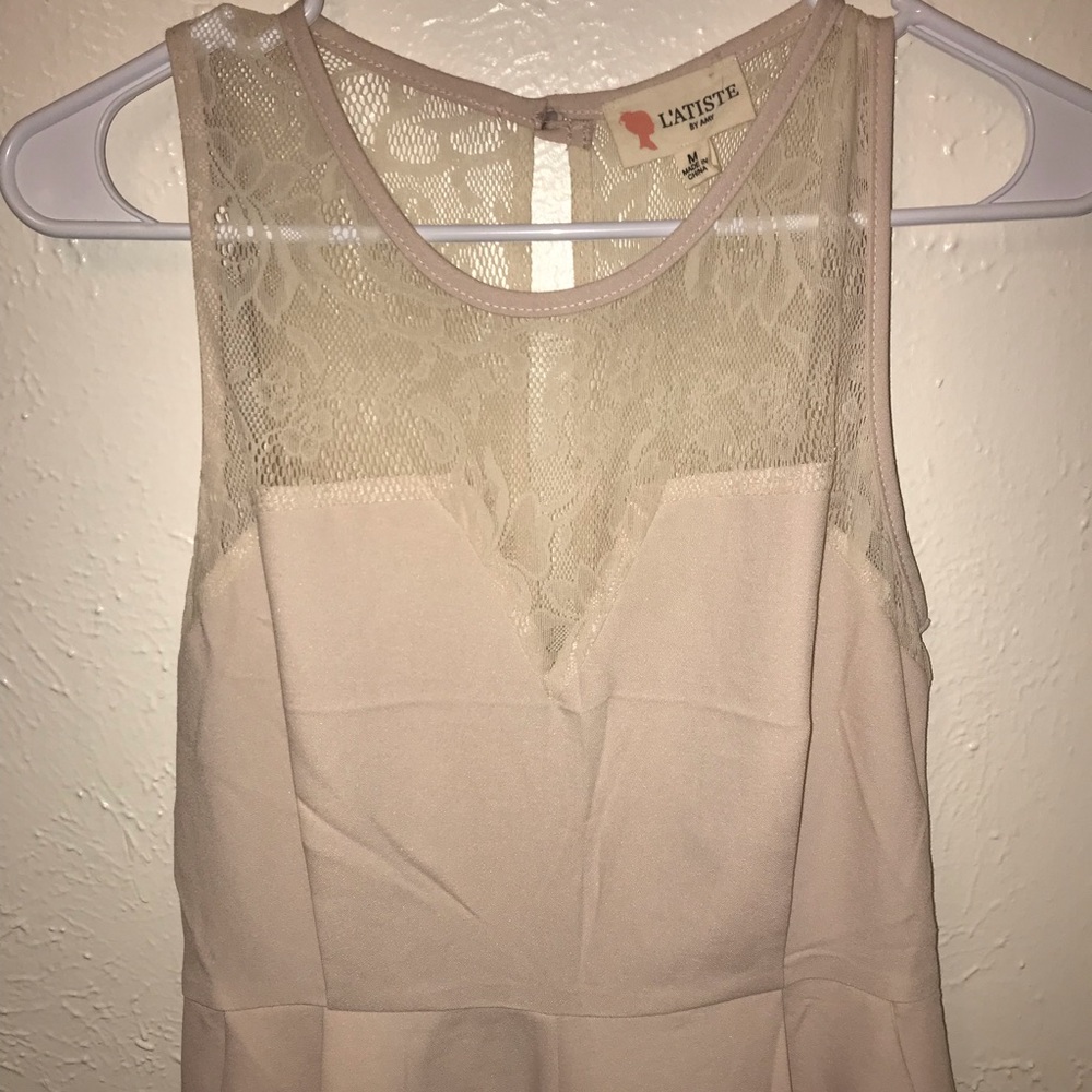 ✧nude lace romper✧